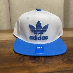 Adidas  White and Blue Cap